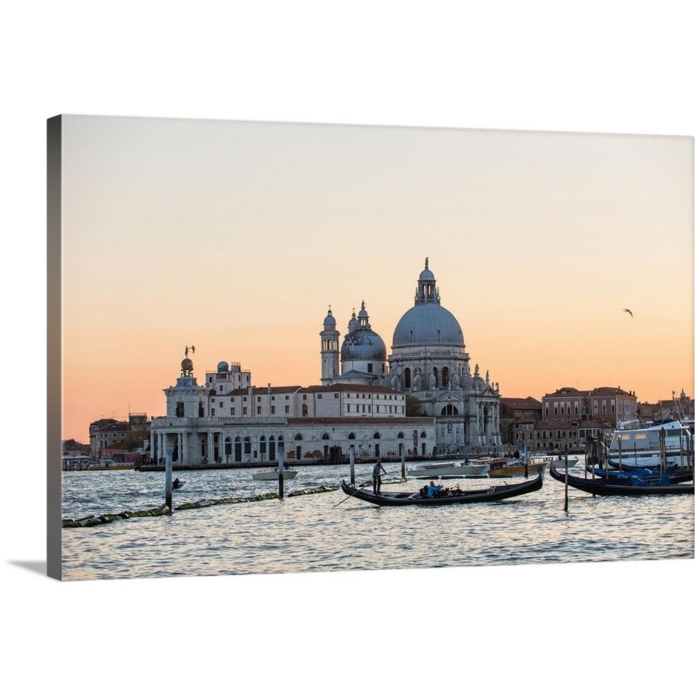 Greatbigcanvas 36 In X 24 In Santa Maria Della Salute At Sunset Venice Italy By Circle Capture Canvas Wall Art 2522132 24 36x24 The Home Depot