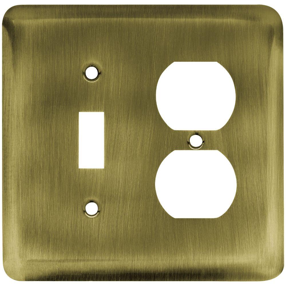 Liberty Stamped Round Decorative Switch and Duplex Outlet Cover