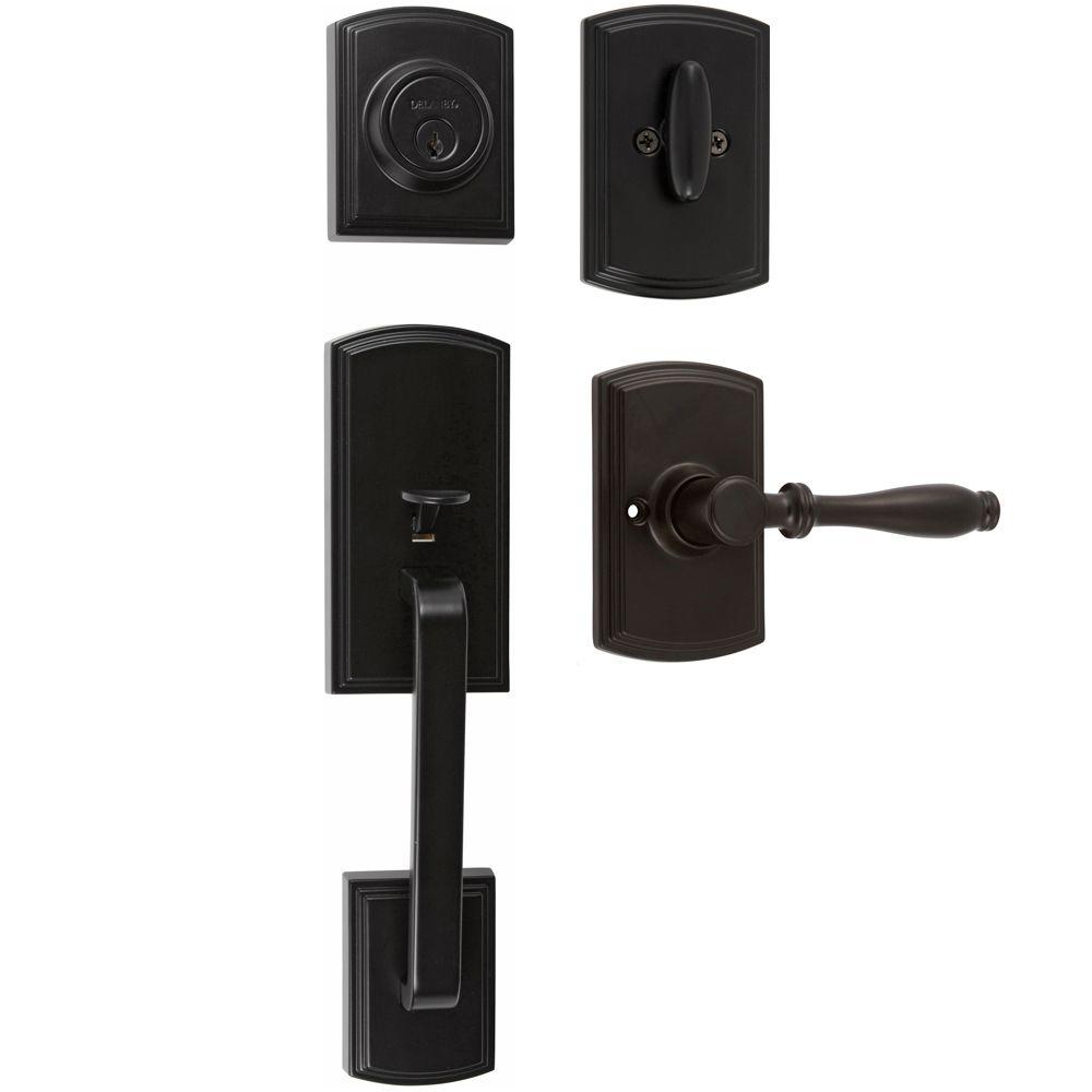 Delaney Italian Collection Visconti Dummy Black Door Handleset