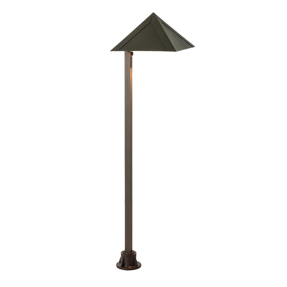 Waterproof Path Lights Landscape Lighting The Home Depot 4 Watt Antique Bronze Outdoor Integrated Led Landscape Path Light