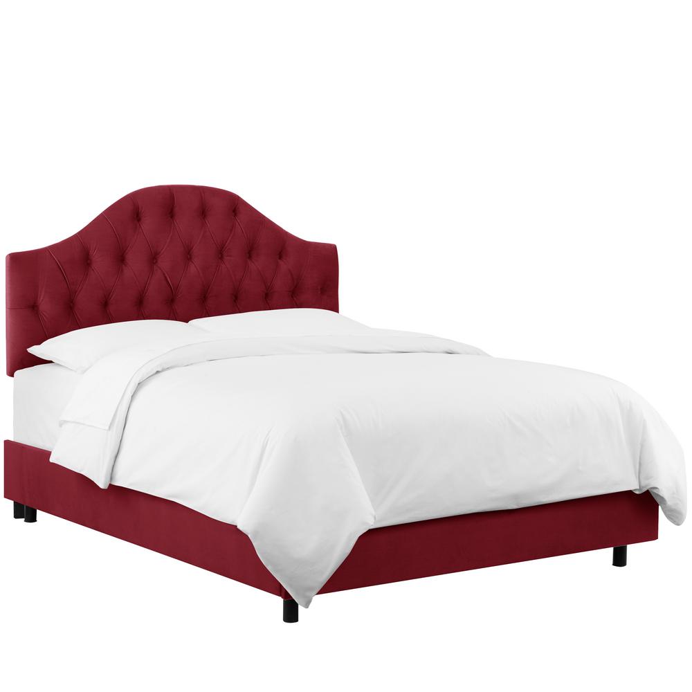 Skyline Furniture Velvet Berry King Diamond Tufted Bed 2723bedvlvbr Skyline Furniture Velvet Berry King Diamond Tufted Bed 2723bedvlvbr The Home Depot