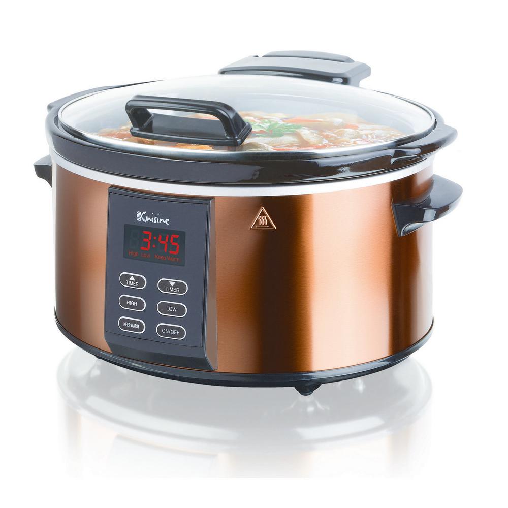 copper slow cooker 6.5l