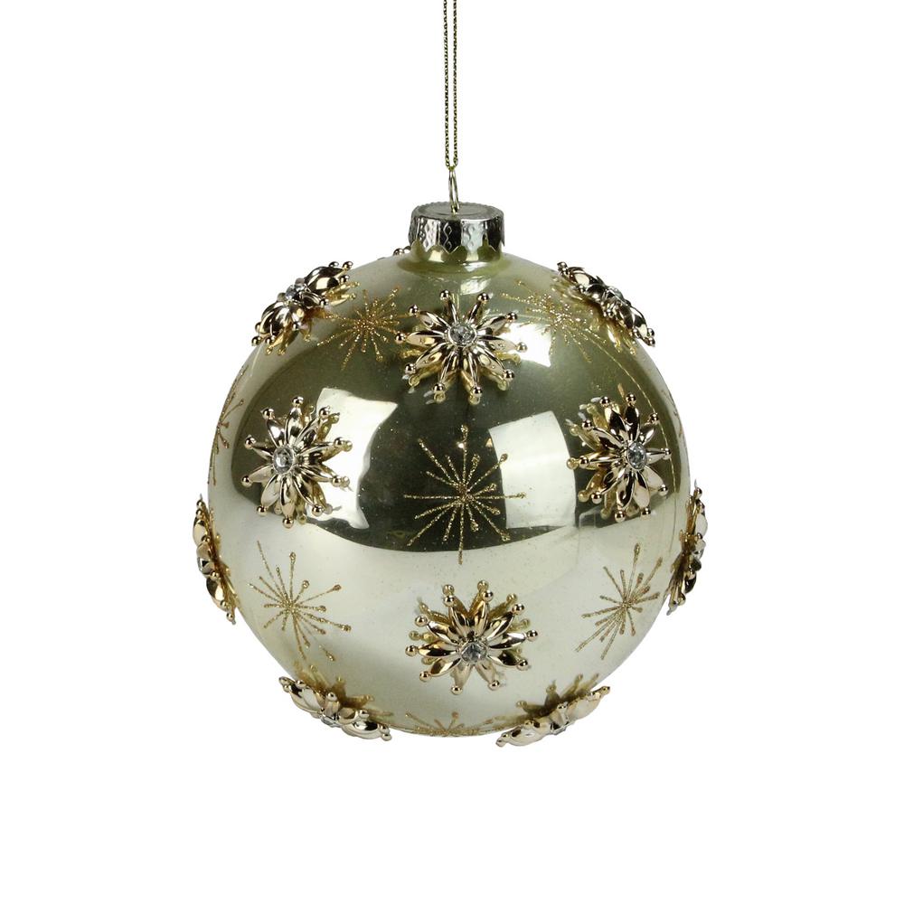 gold glass christmas decorations