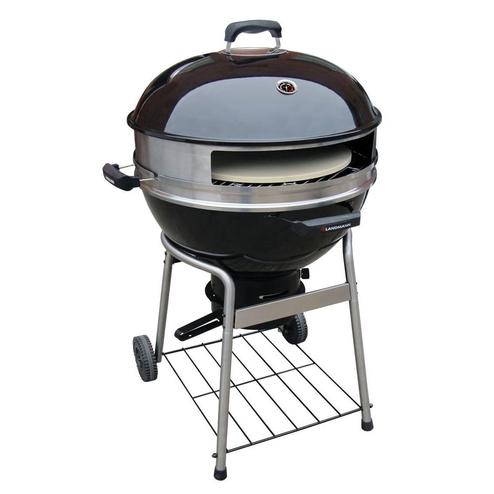 LANDMANN 23 inch Dia Pizza Kettle Charcoal Grill by LANDMANN
