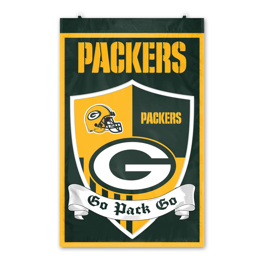 Party Animal Inc Green Bay Packers Shield Crest Wall Tapestry