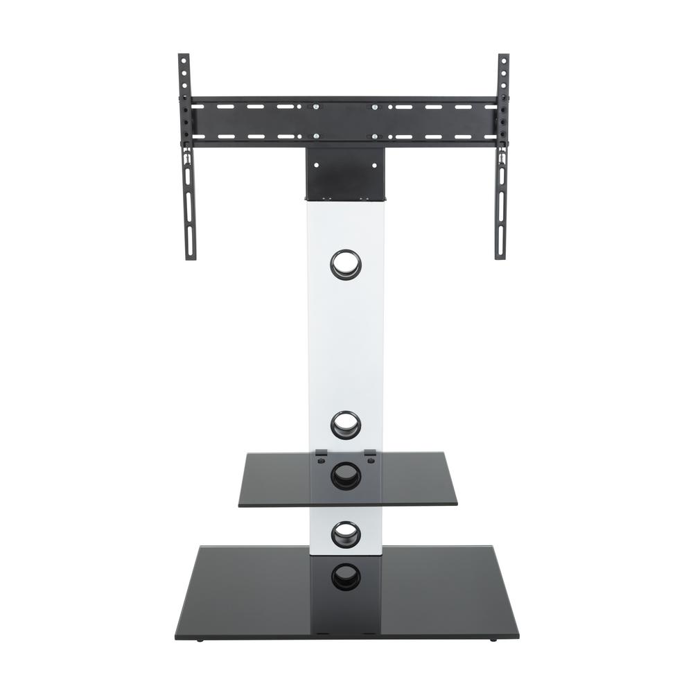 Avf Lesina White Pedestal Tv Stand Fsl700lesw A The Home Depot