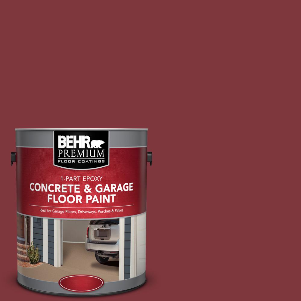 BEHR Premium 1 gal. SC112 Barn Red 1Part Epoxy Concrete and Garage