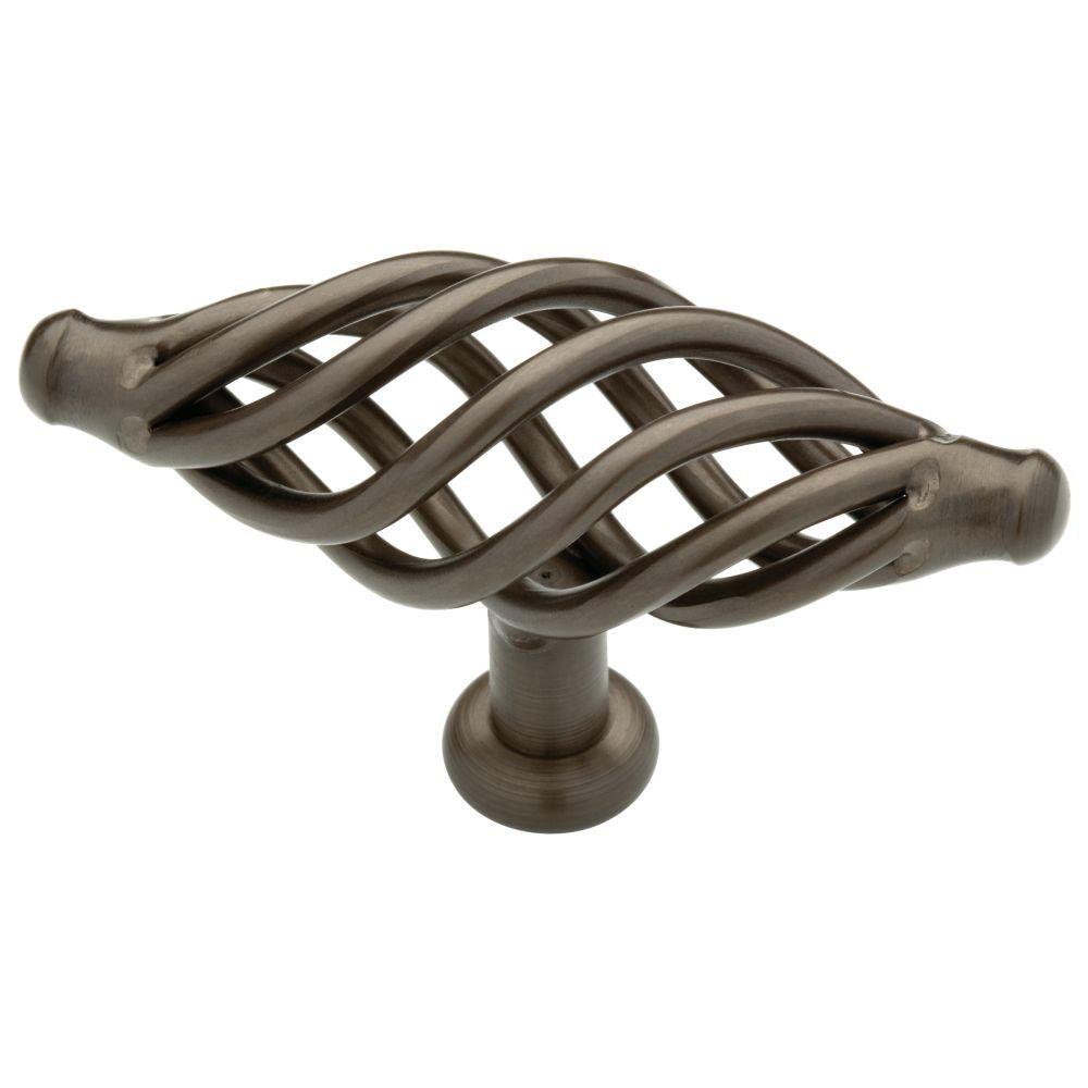 Liberty Iron 13/16 in. Rubbed Bronze Birdcage Knob