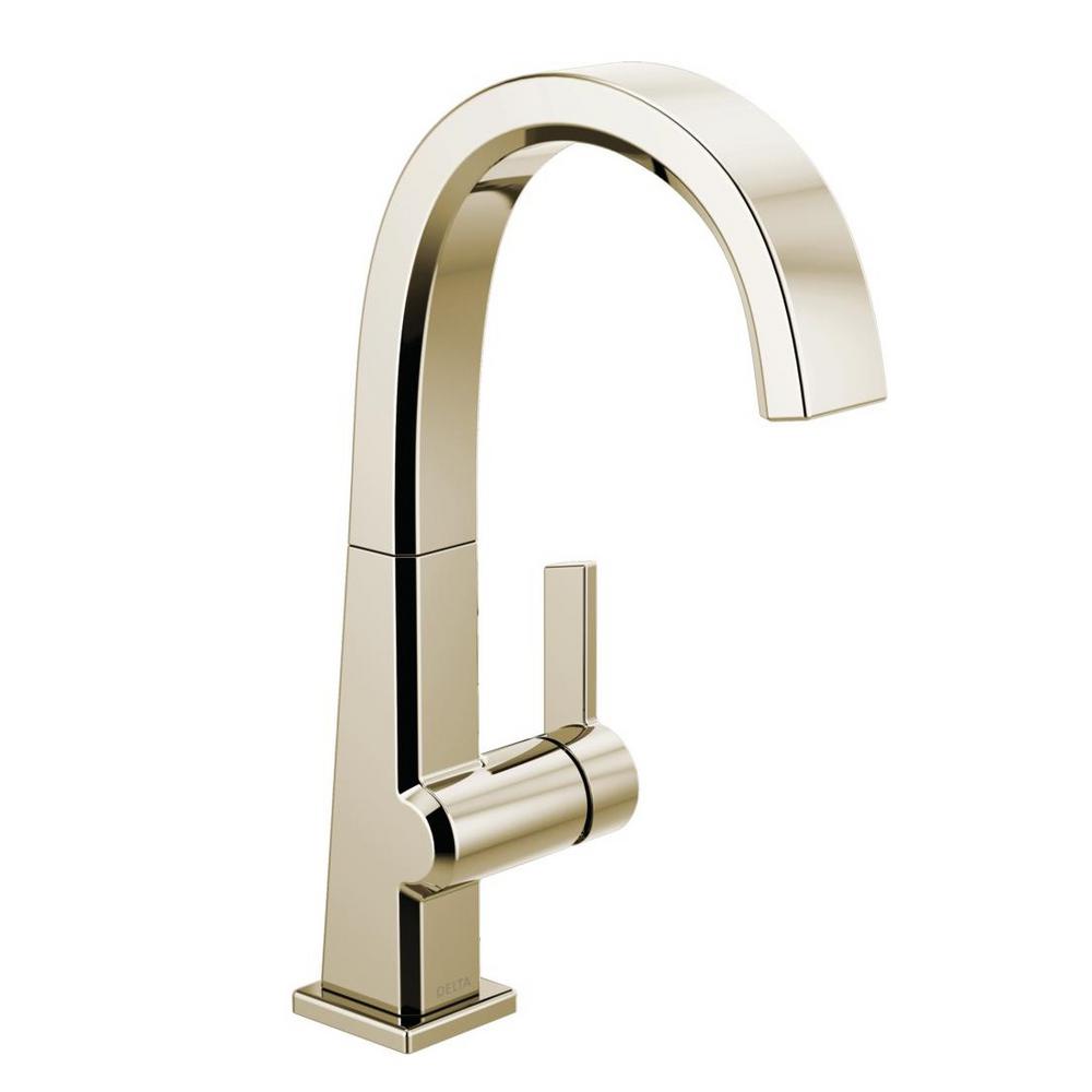 Delta Pivotal SingleHandle Bar Faucet in Polished Nickel1993LFPN