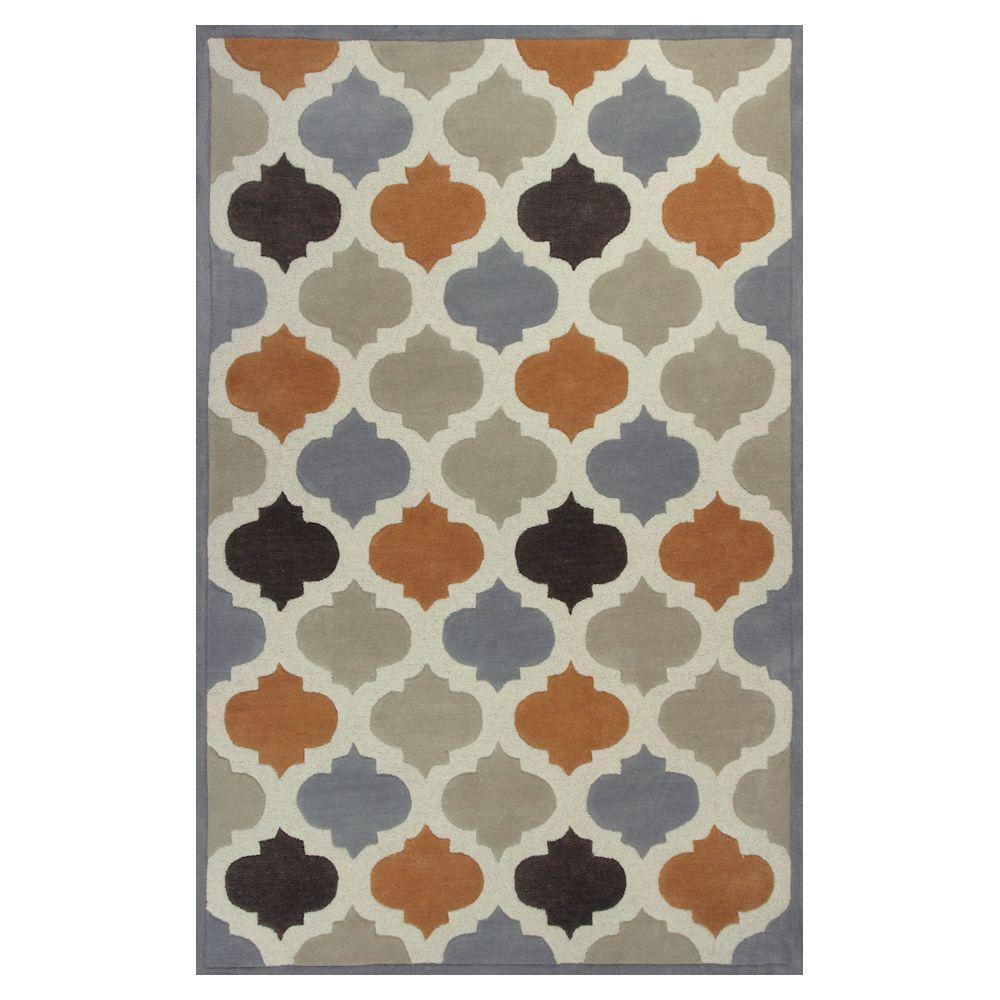 Kas Rugs Moroccan Tile Ivory Orange 8 Ft X 11 Area Rug Kas Rugs Moroccan Tile Ivory Orange 8 Ft X 11 Area Rug