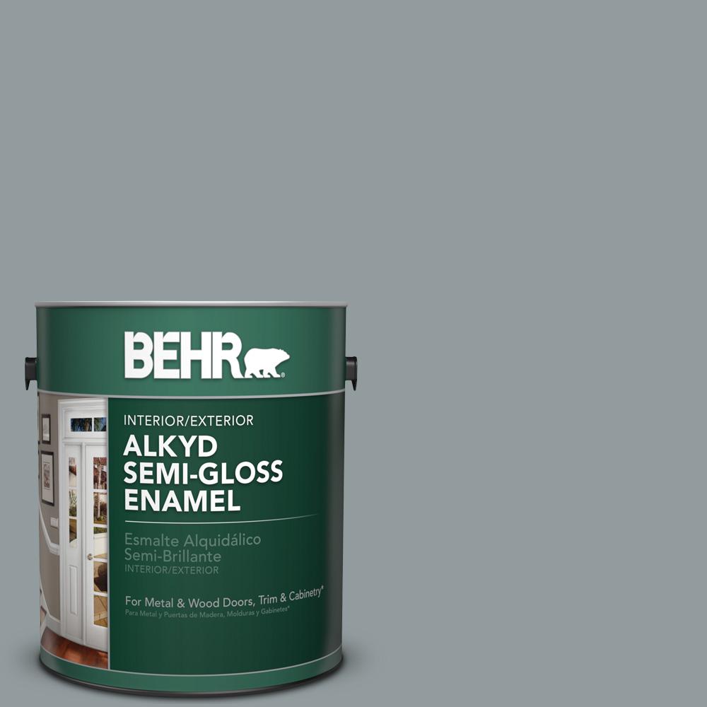 BEHR MARQUEE 1gal. 720F4 Stone Fence Flat Exterior Paint445401 The Home Depot