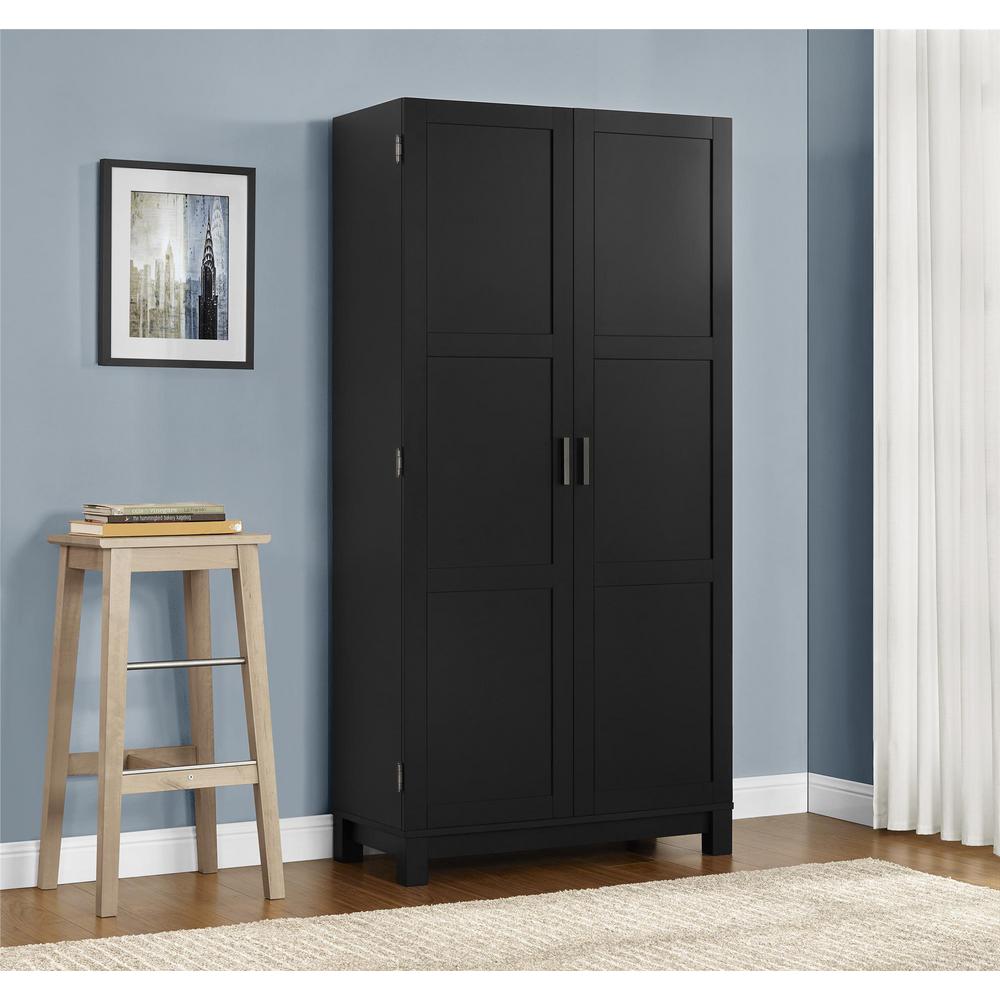 Ameriwood Home Viola Matte Black Storage Cabinet Hd46785 The