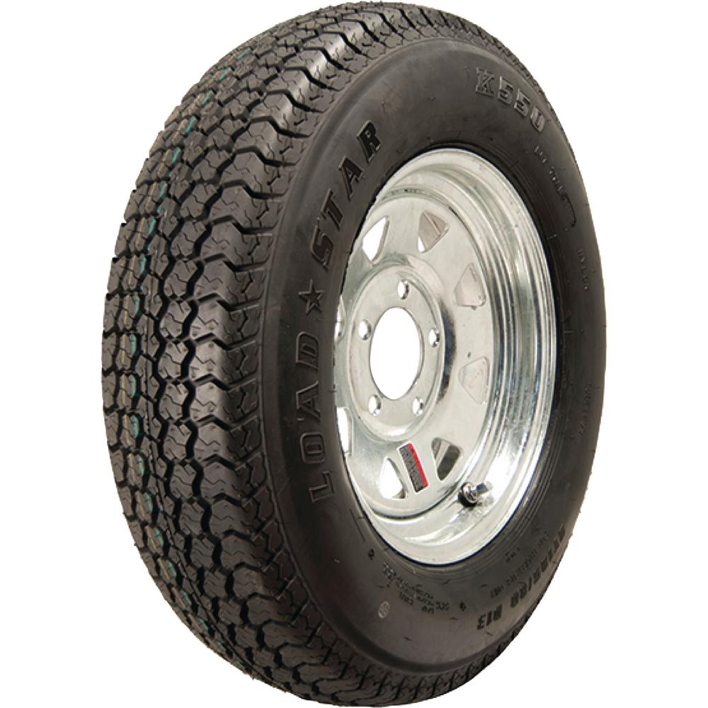 Loadstar  3S865; St225/75D15 D/5H Spoke Galvanized Wheel/Tire