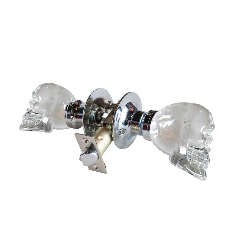 Upc 013964448825 Skull Crystal Chrome Passive Door Knob With Led