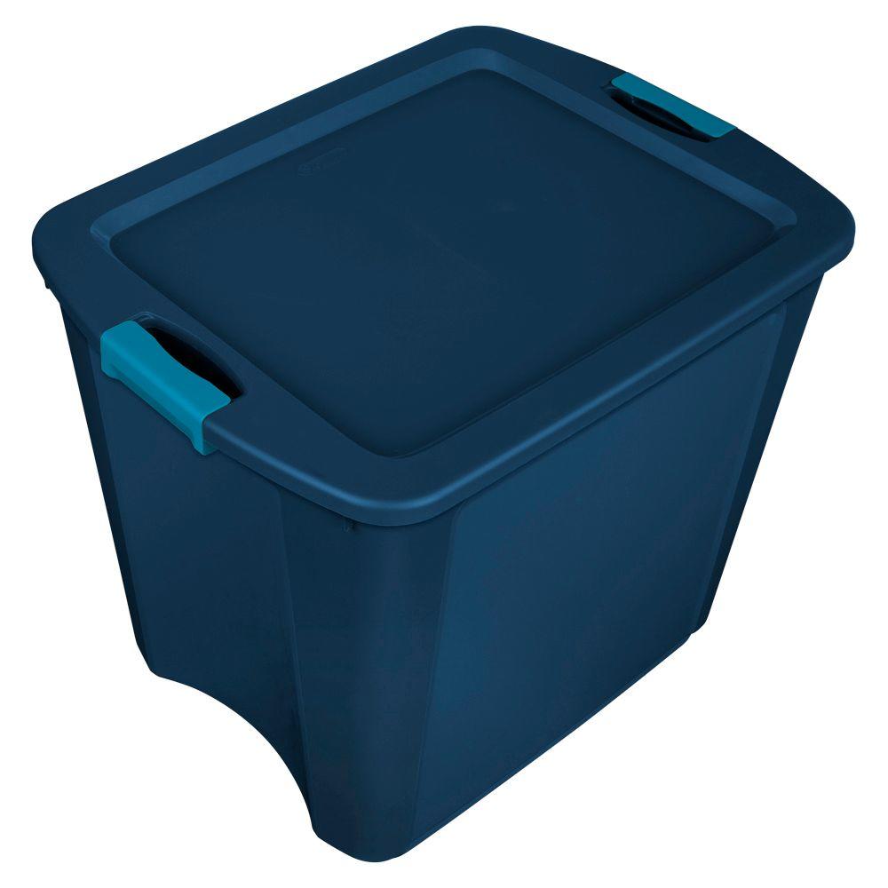Sterilite 26 Gal Latch And Carry Tote 14487404 The Home Depot 26 Gal Latch And Carry Tote