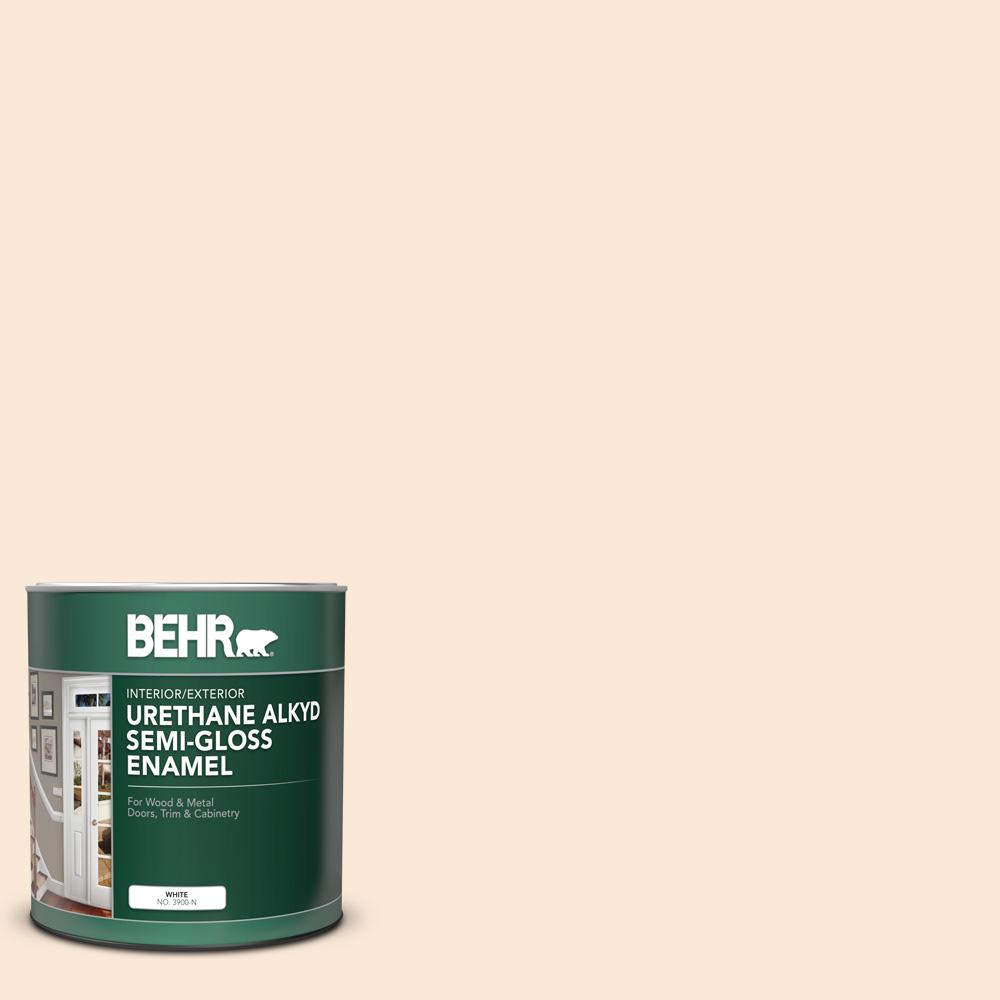 BEHR 1 qt. 270A1 Peach Fade SemiGloss Enamel Urethane Alkyd Interior