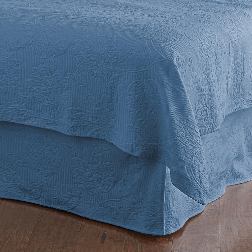 Denim Cotton King Bed Skirt-50170G 