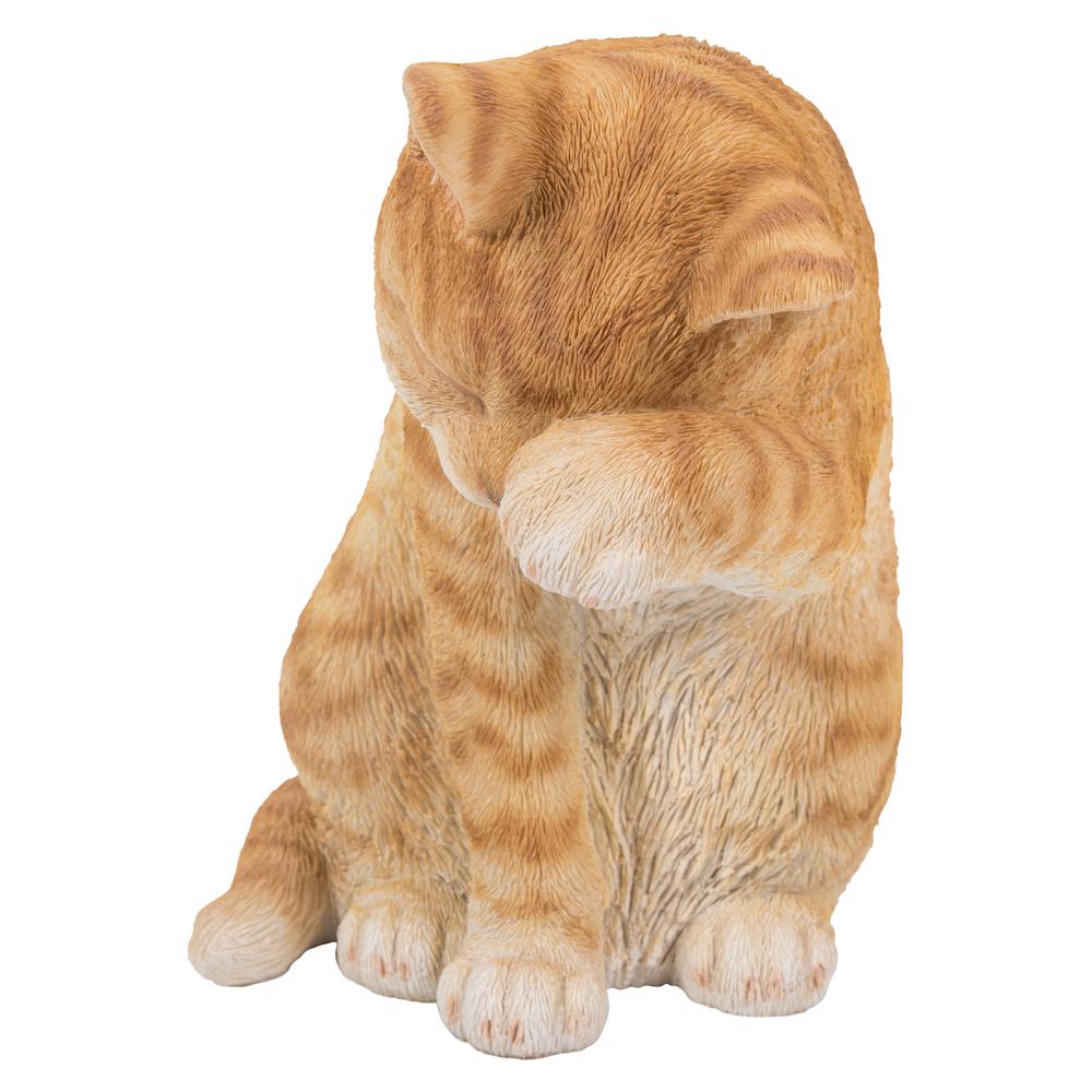 stuffed orange tabby cat
