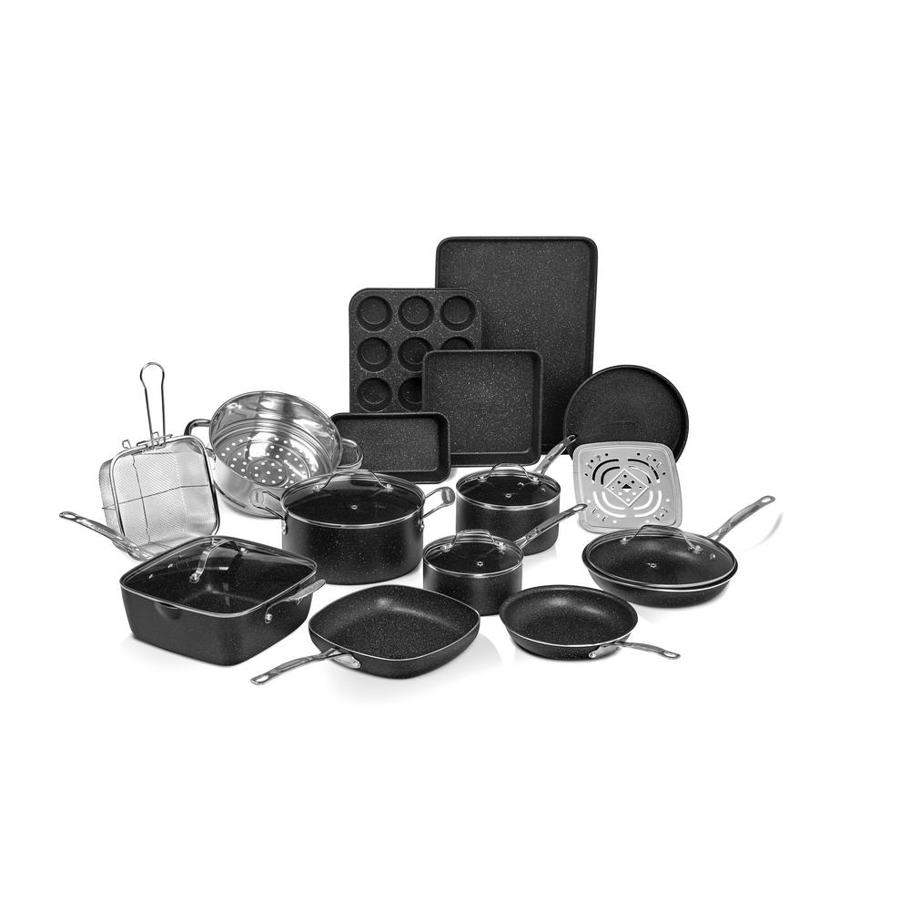 GRANITESTONE 20Piece Aluminum UltraDurable NonStick Diamond Infused