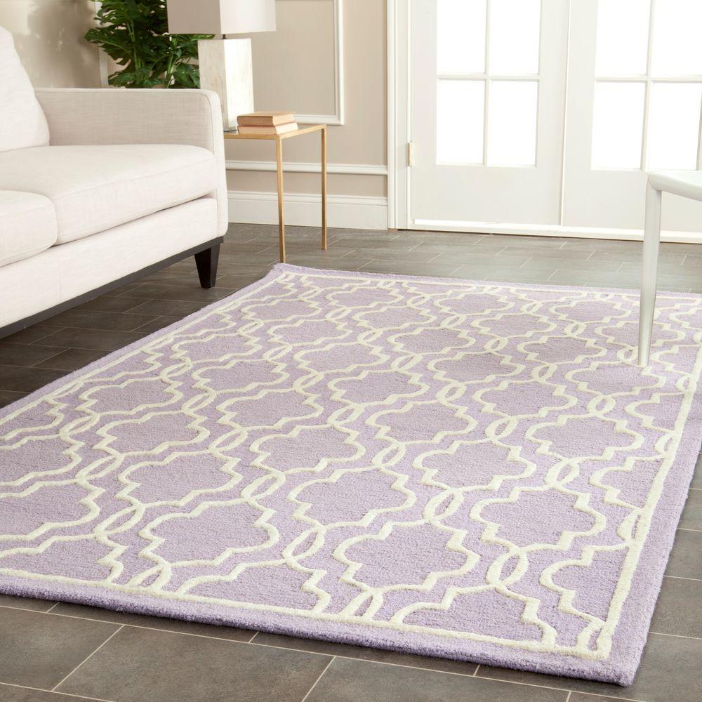 Safavieh Cambridge Lavender Ivory 5 Ft X 8 Area Rug Cam131c - Wool Rugs 5 X 8 Safavieh Cambridge Lavender Ivory 5 Ft X 8 Area Rug Cam131c - Wool Rugs 5 X 8