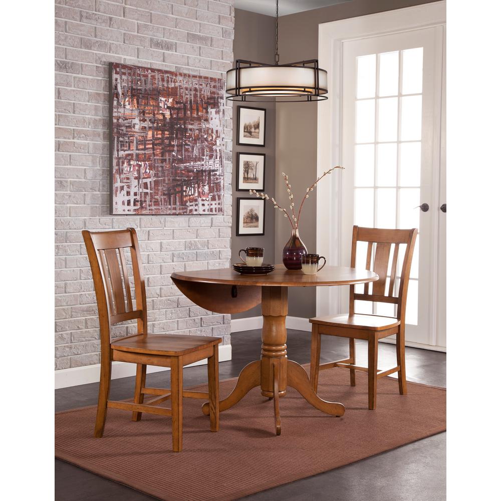 International Concepts 3Piece Distressed Pecan Dining Set K5942DPC10