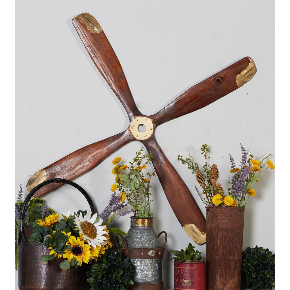 Litton Lane Vintage Airplane Propeller Wooden Wall Art 92691 The