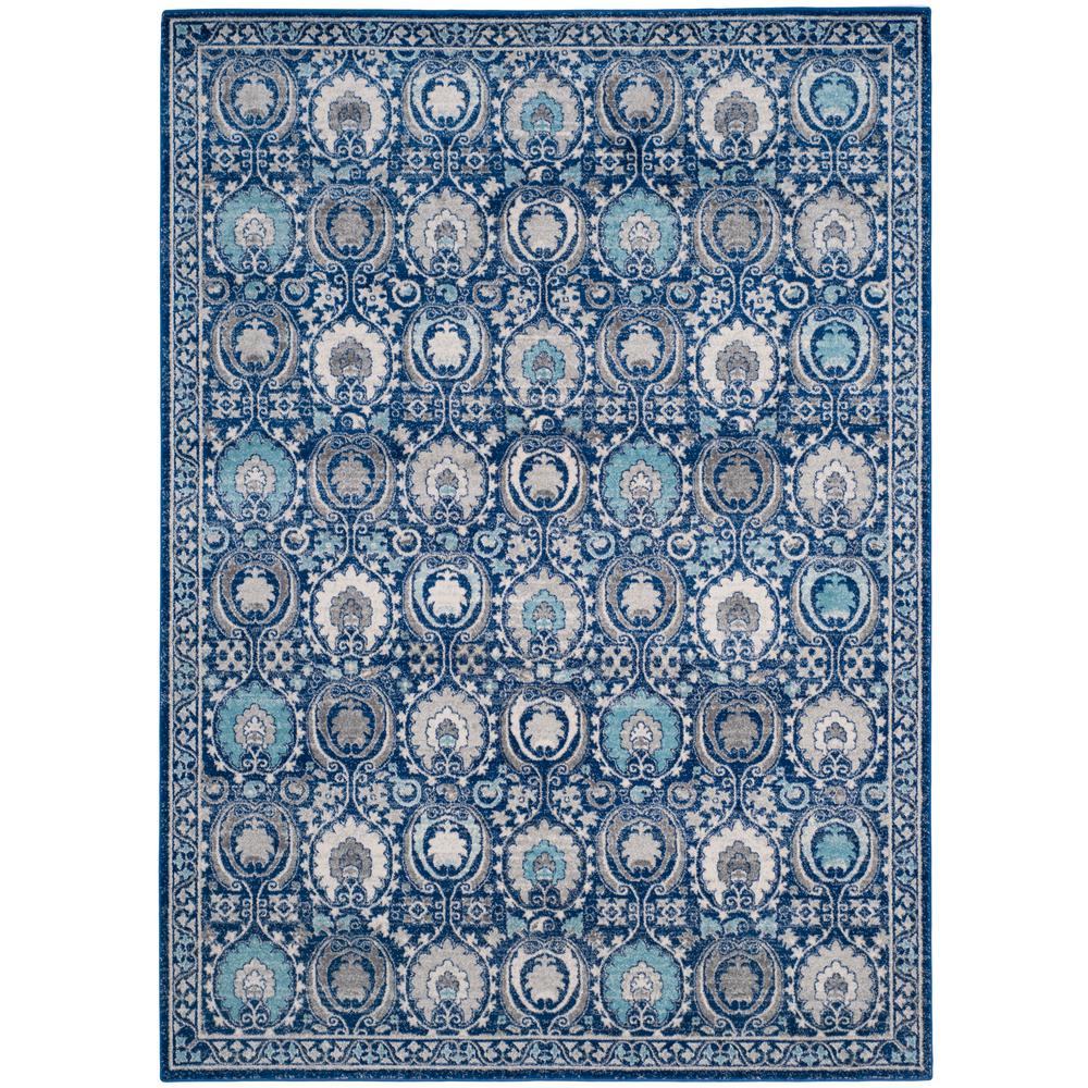 Safavieh Evoke Blue/Ivory 8 ft. x 10 ft. Area RugEVK251C8 The Home