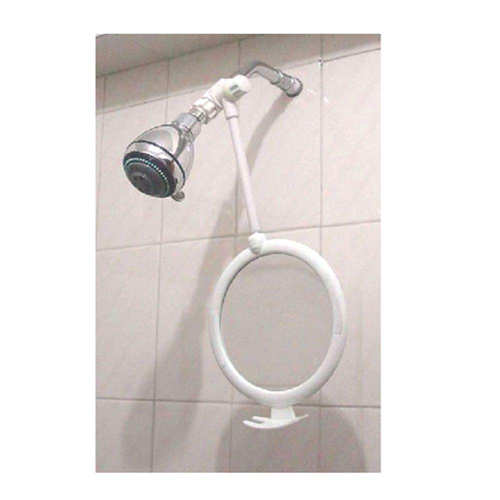 Zadro Fogless Shower Mirror In White Zw01 The Home Depot Zadro Fogless Shower Mirror In White