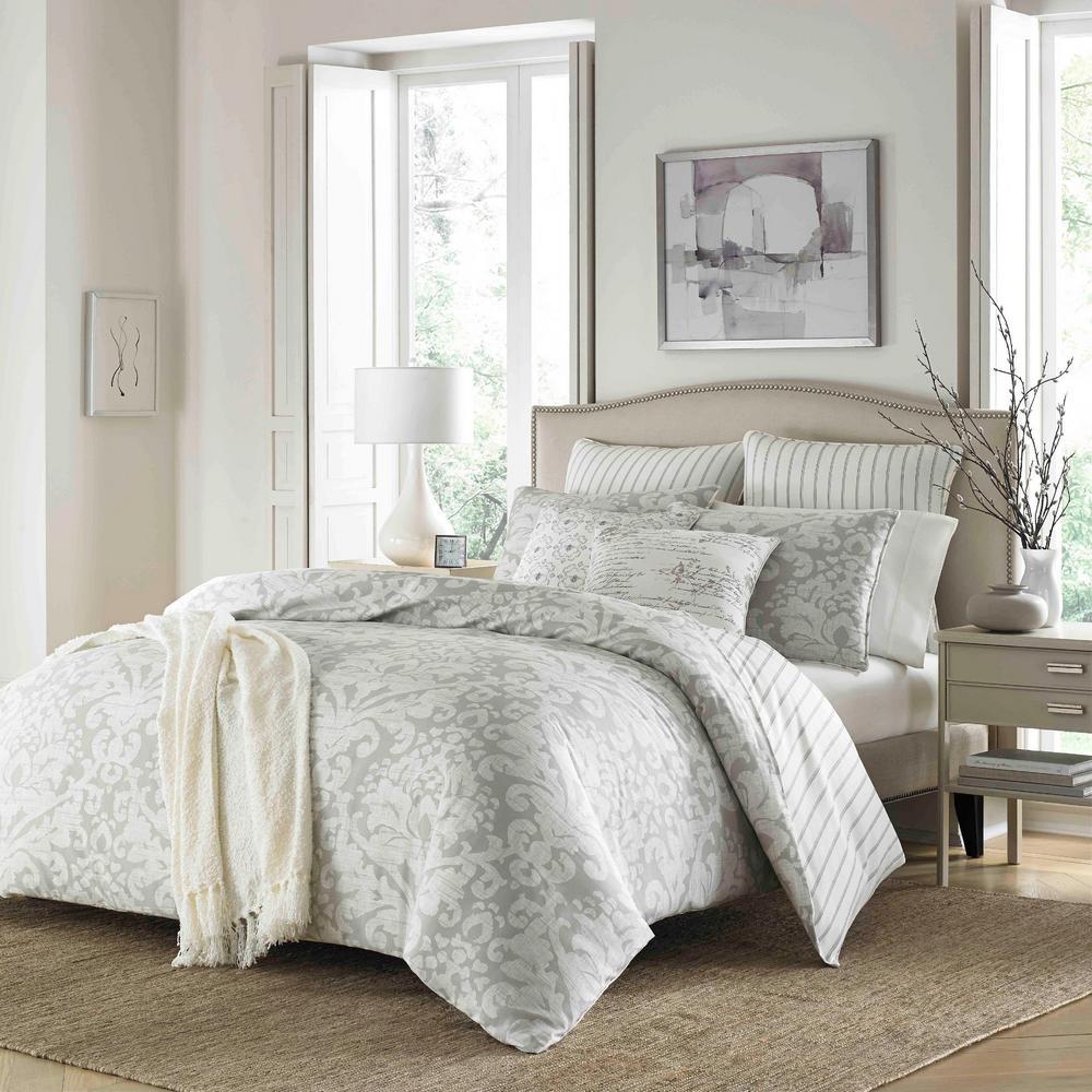 Stone Cottage Camden 3Piece Grey King Cotton Comforter Set 223969