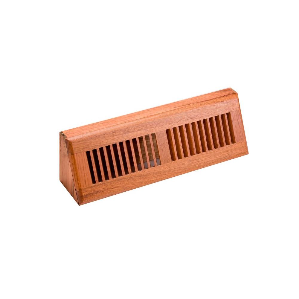 T.A. Industries 18 in. Wood Oak Baseboard Unfinished DiffuserH168OBU 18 The Home Depot