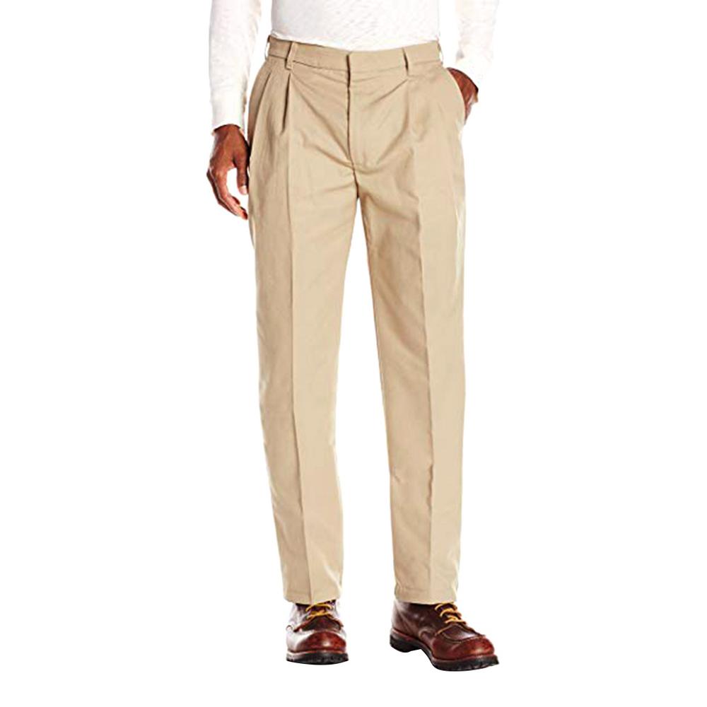 pleated work pants
