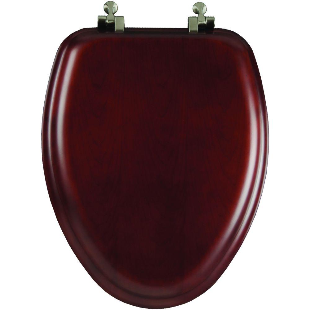 Mayfair Natural Reflections Elongated Closed Front Toilet Seat in