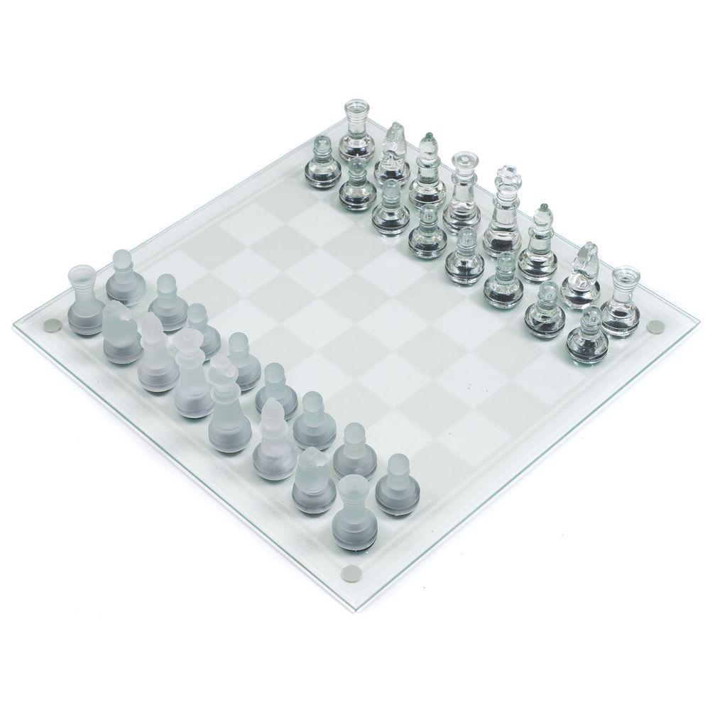 Trademark Games Deluxe Glass Chess Set-12-BG030 - The Home Depot Trademark Games Deluxe Glass Chess Set-12-BG030 - The Home Depot