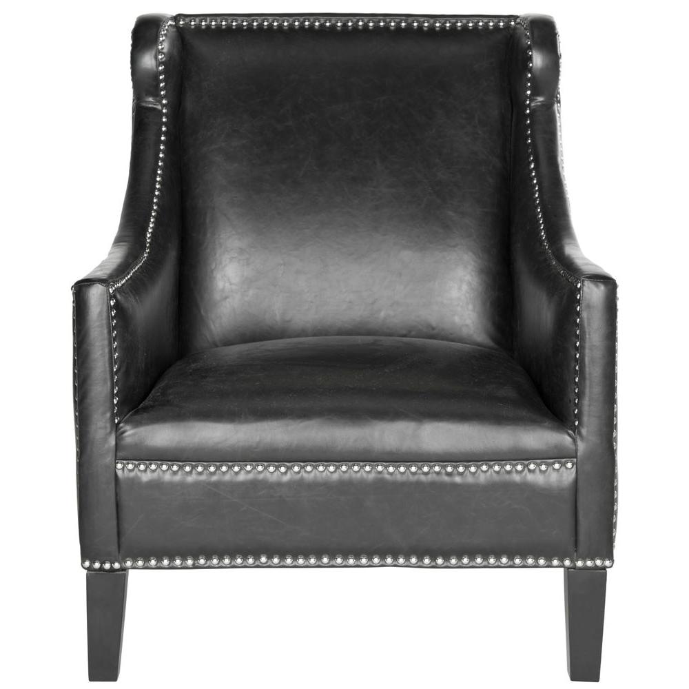 small leather accent chair