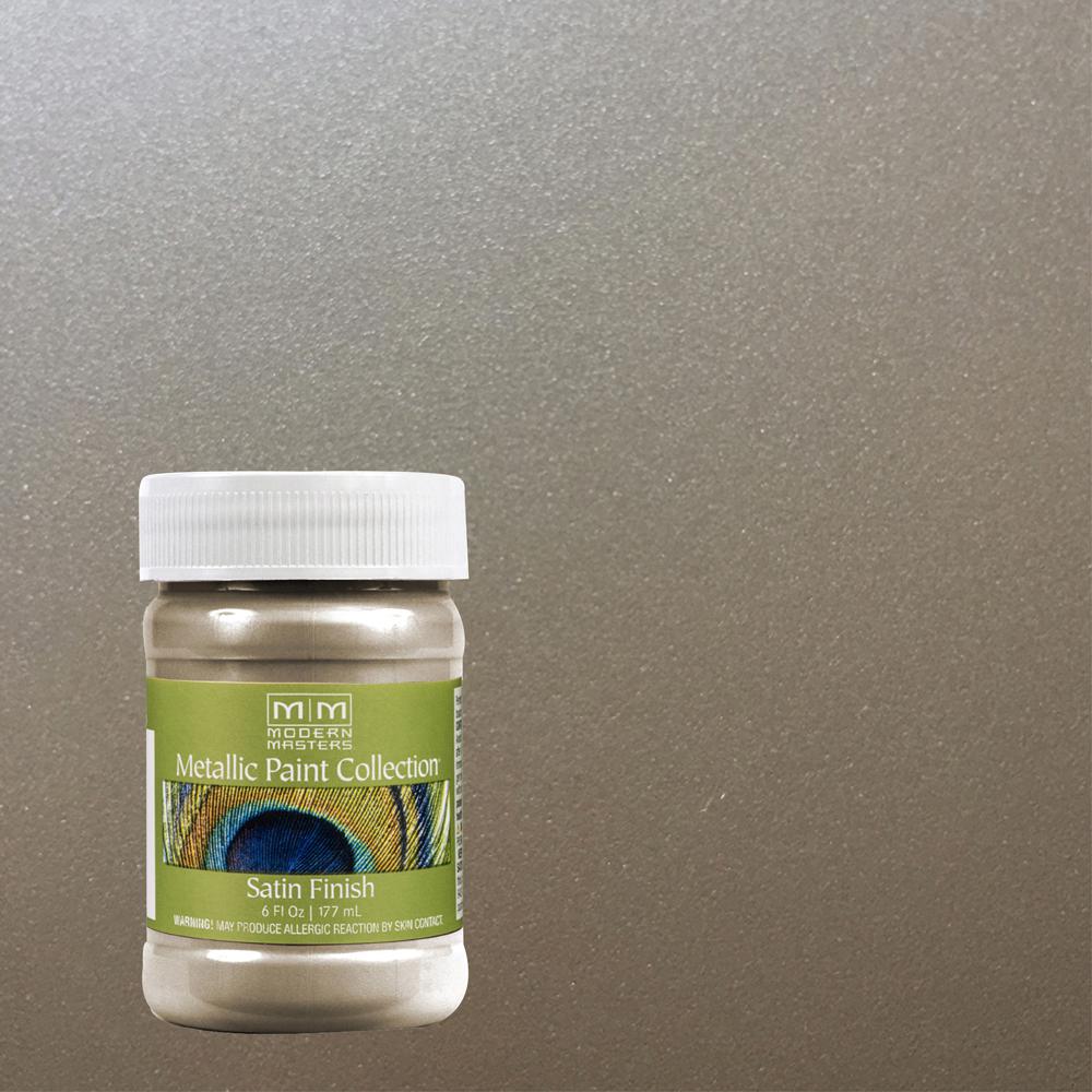 Modern Masters 6 oz. Nickel WaterBased Satin Metallic Interior Paint