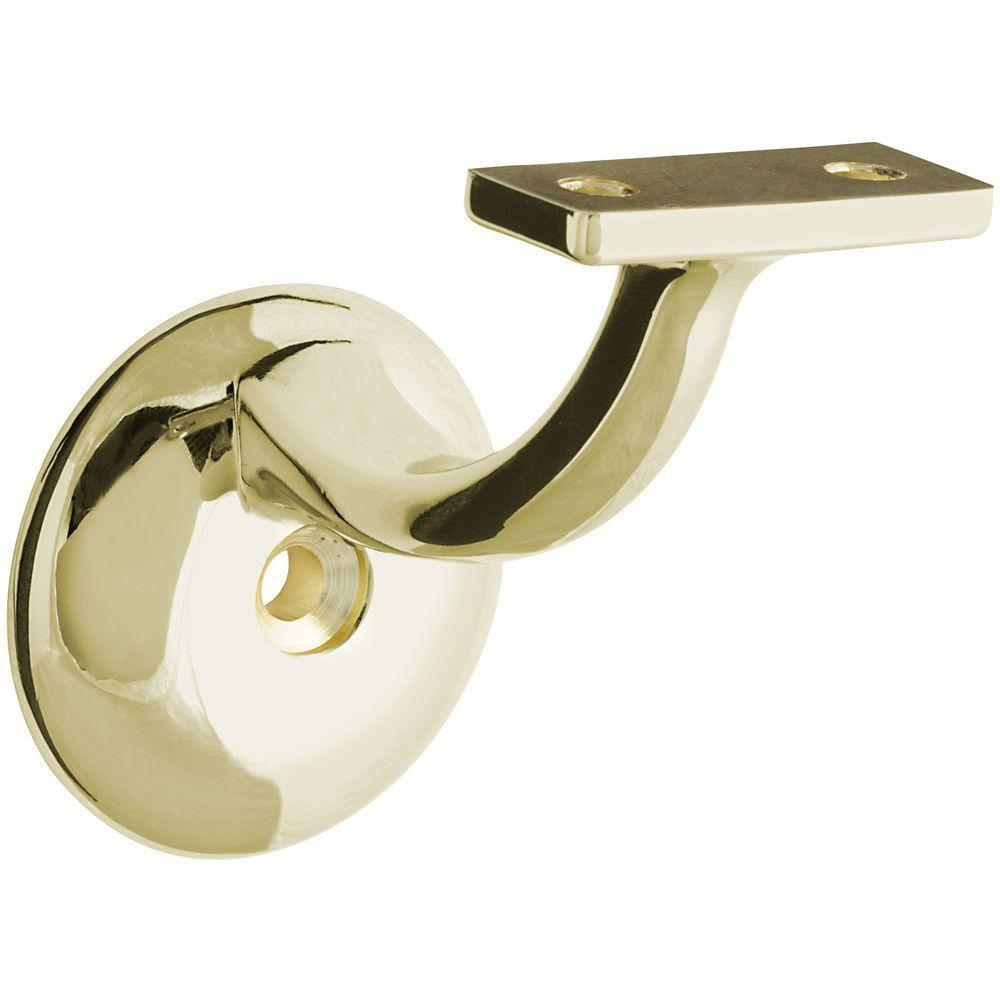 Stanley-National Hardware Contemporary 3.69 in. Polished Brass Handrail ...