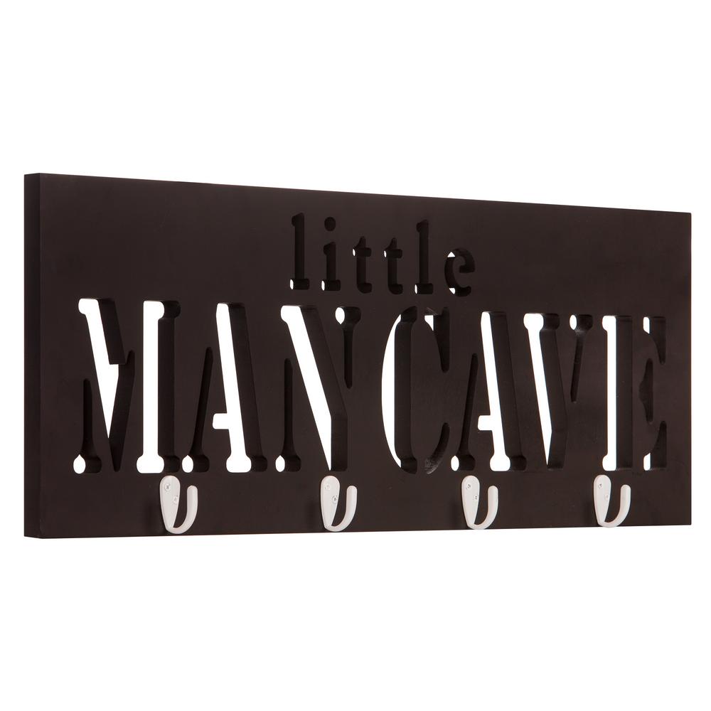 Pinnacle Little Man Cave 10 In X 26 Cut Out Coat Rack With