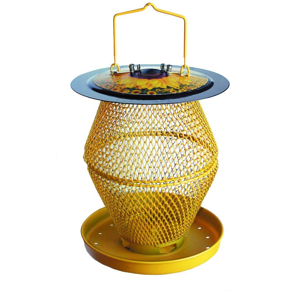 No/No Designer Sunflower 2Tier Bird Feeder with Seed TrayDSL00389