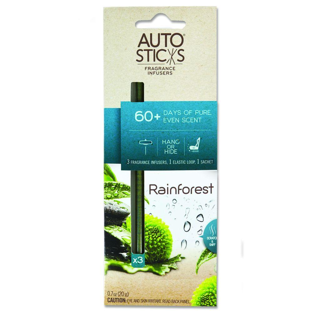 UPC 846396010397 product image for AutoSticks Air Freshener Rain Forest (3-Pack) | upcitemdb.com