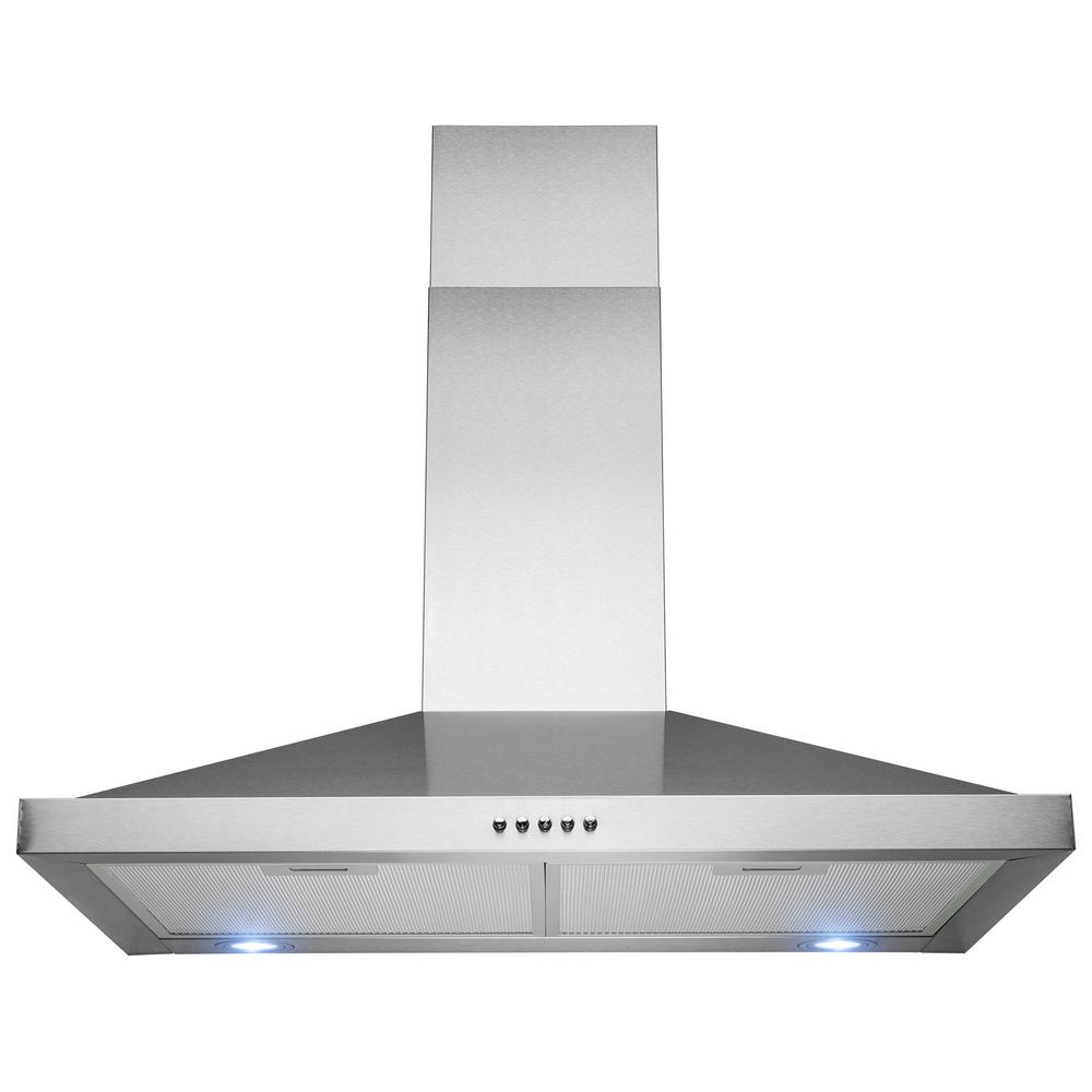 Golden Vantage 30 In Wall Mount Range Hood Stainless Steel With Golden Vantage 30 In Wall Mount Range Hood Stainless Steel With Leds And Push