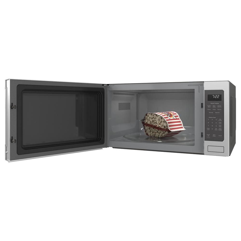 Ge Profile 2 2 Cu Ft Countertop Microwave In Stainless Steel
