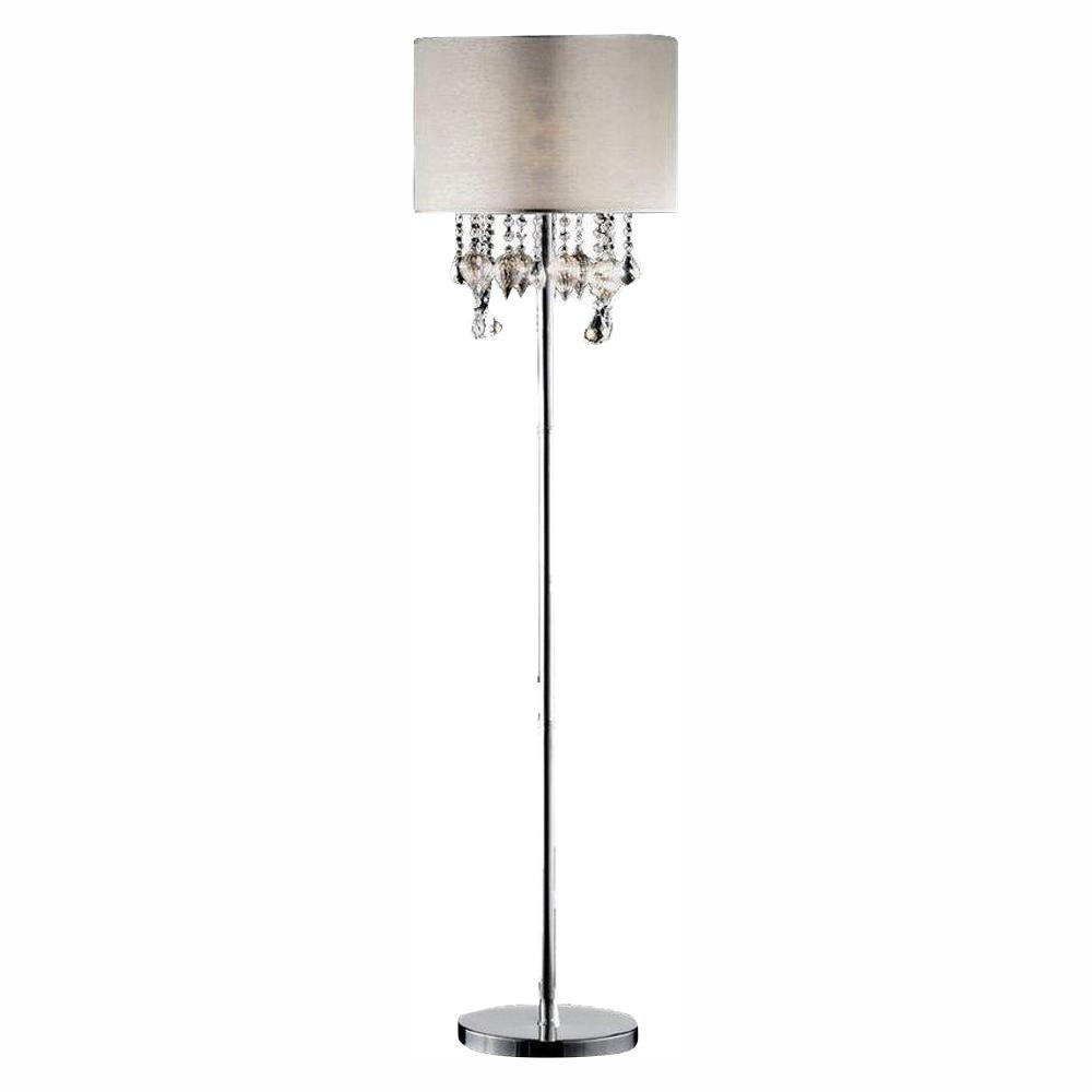 Ore International 60 In D Crystal Floor Lamp