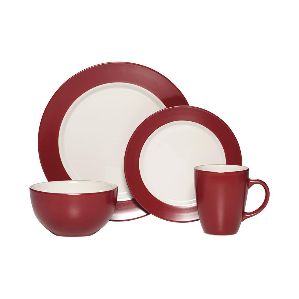 red dinnerware