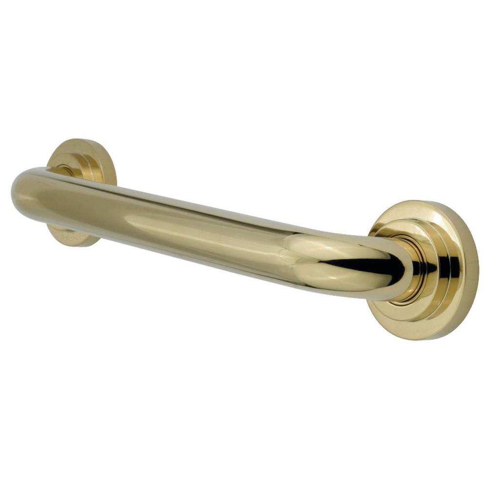 Kingston Brass Manhattan 16 in. x 11/4 in. Grab Bar in Polished Brass