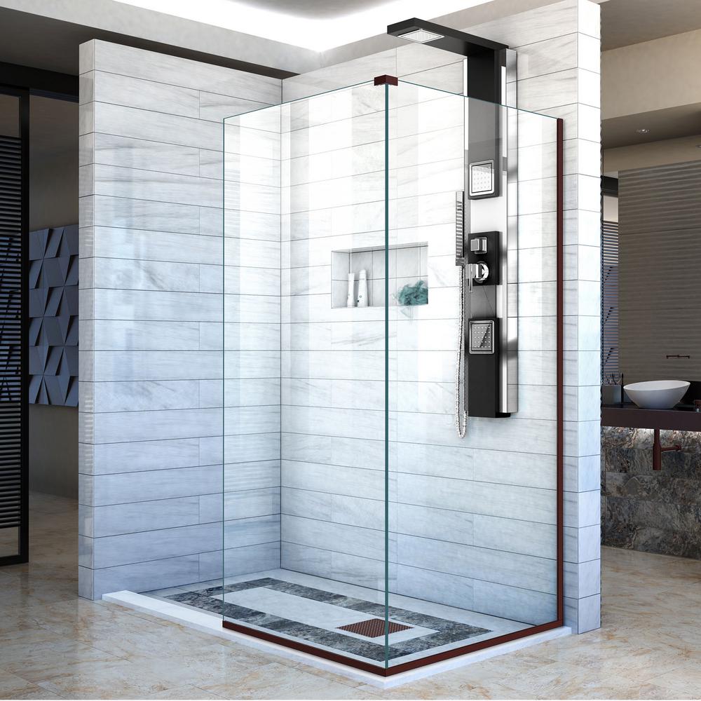 Dreamline Linea 34 In X 30 72 Semi Frameless Corner Fixed Dreamline Linea 34 In X 30 72 Semi Frameless