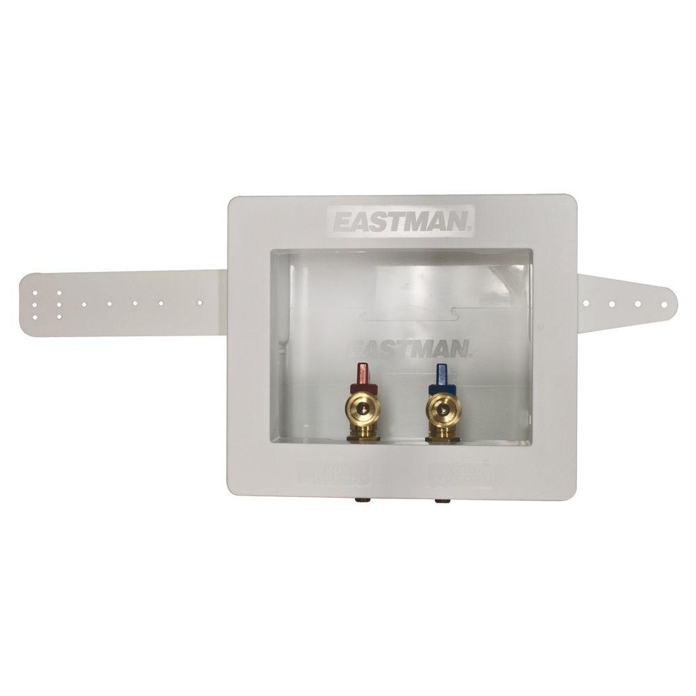 Eastman 1/2 in. PEX Dual Outlet Washing Machine Outlet Box60245 The