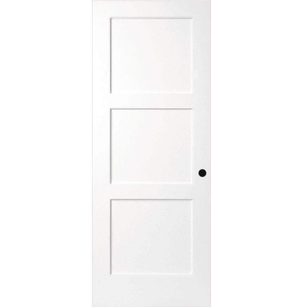 Steves Sons 28 In X 80 In 3 Panel Equal Shaker White Primed