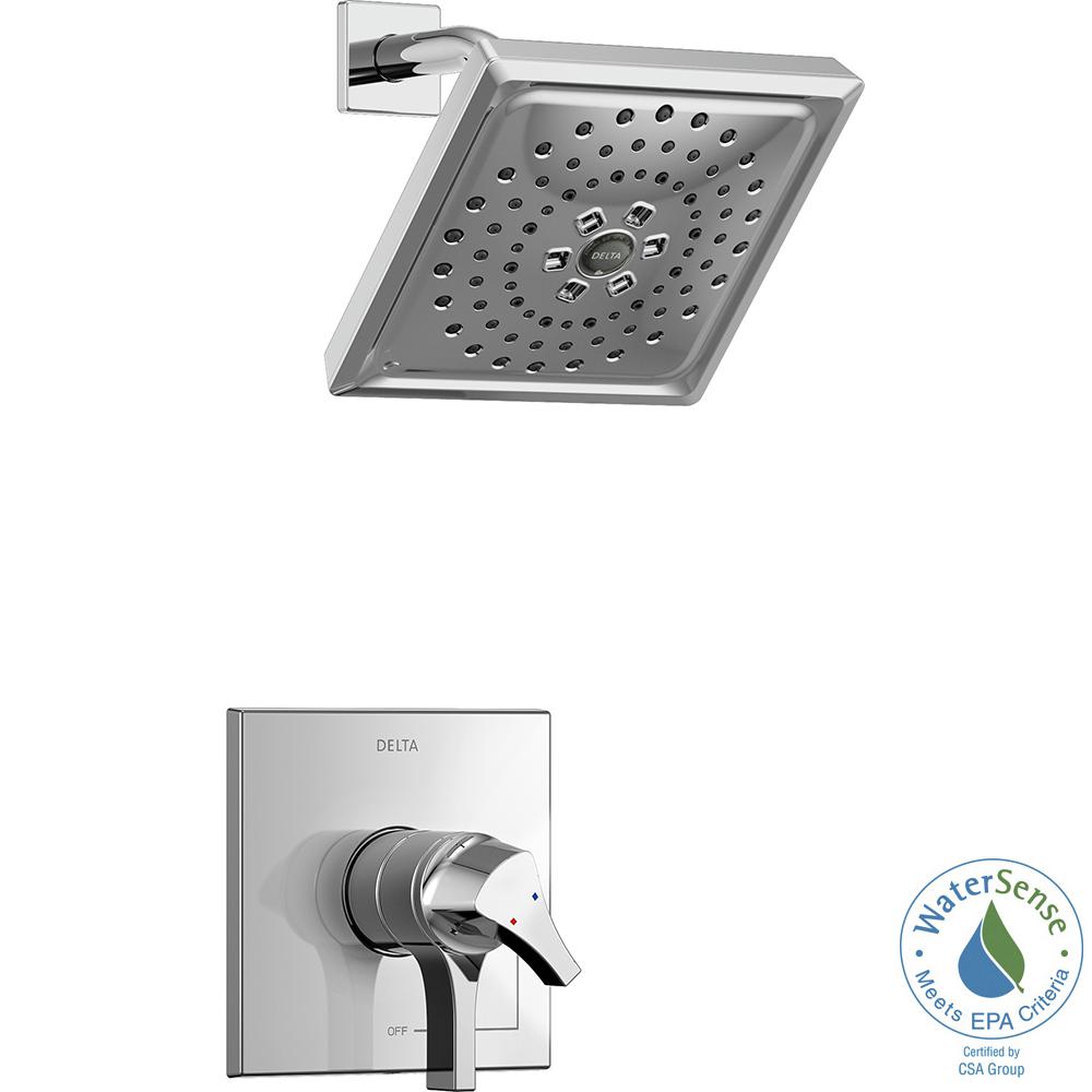 Delta Zura 1Handle Shower Faucet Trim Kit with Spray in