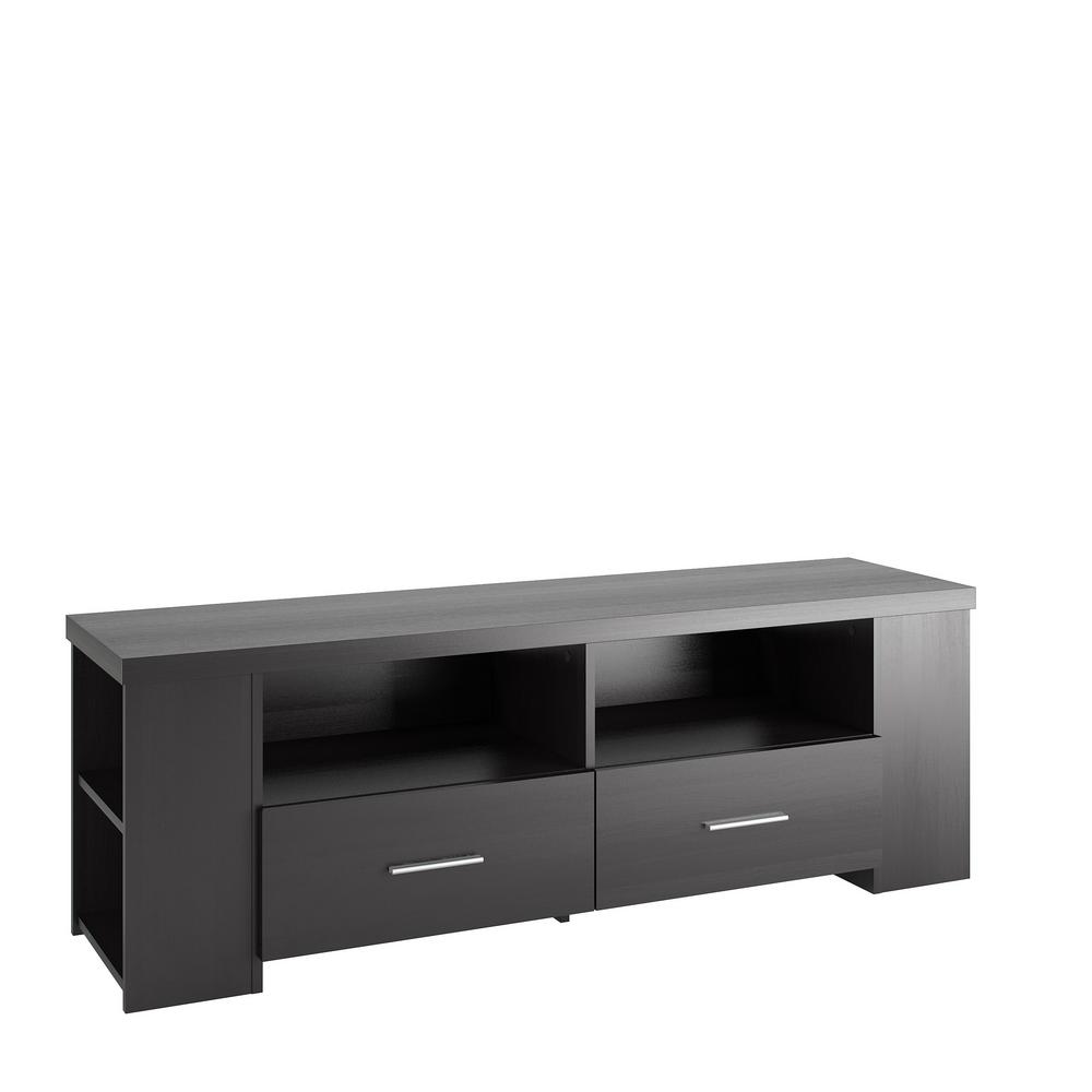 Corliving Bromley Ravenwood Black Tv Bench For Tvs Up To 70 In