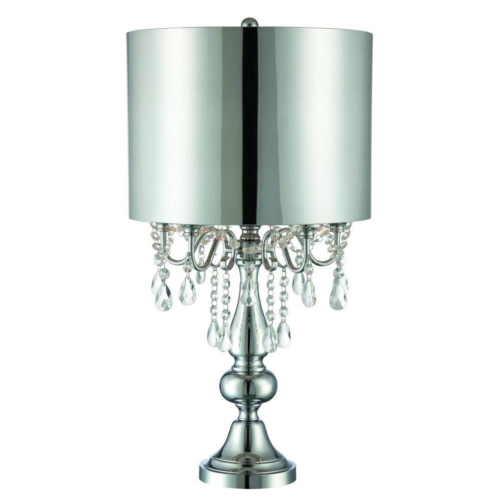 Filament Design Catherine 30 in. Incandescent Polished Chrome Table